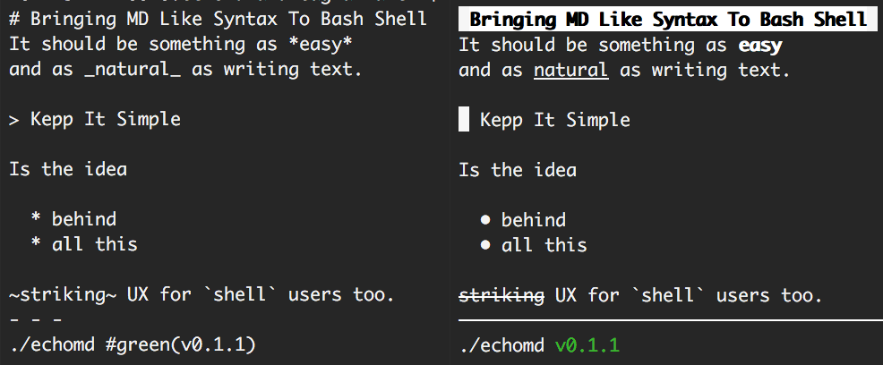 consolemd through a bash shell